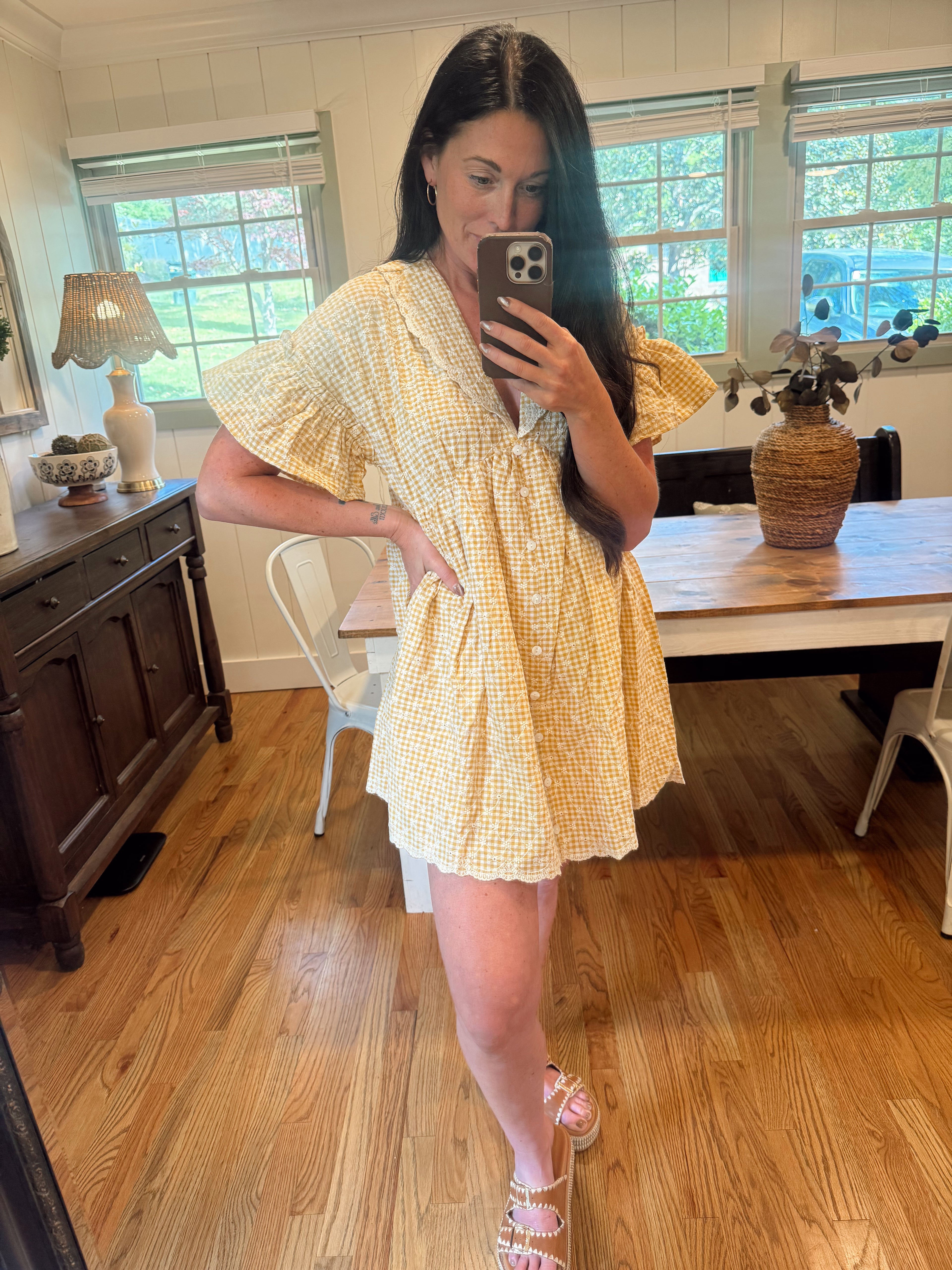 Sunny days gingham dress