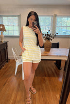 Yellow shorts set