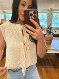 Floral crochet tank top