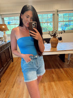 Royal blue tube top