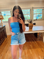 Royal blue tube top