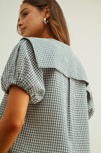 Gingham Pattern Top