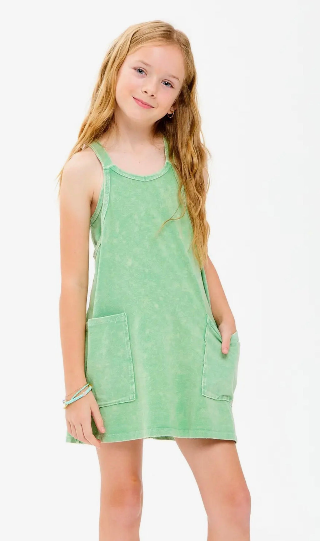 Green Mineral Romper Dress