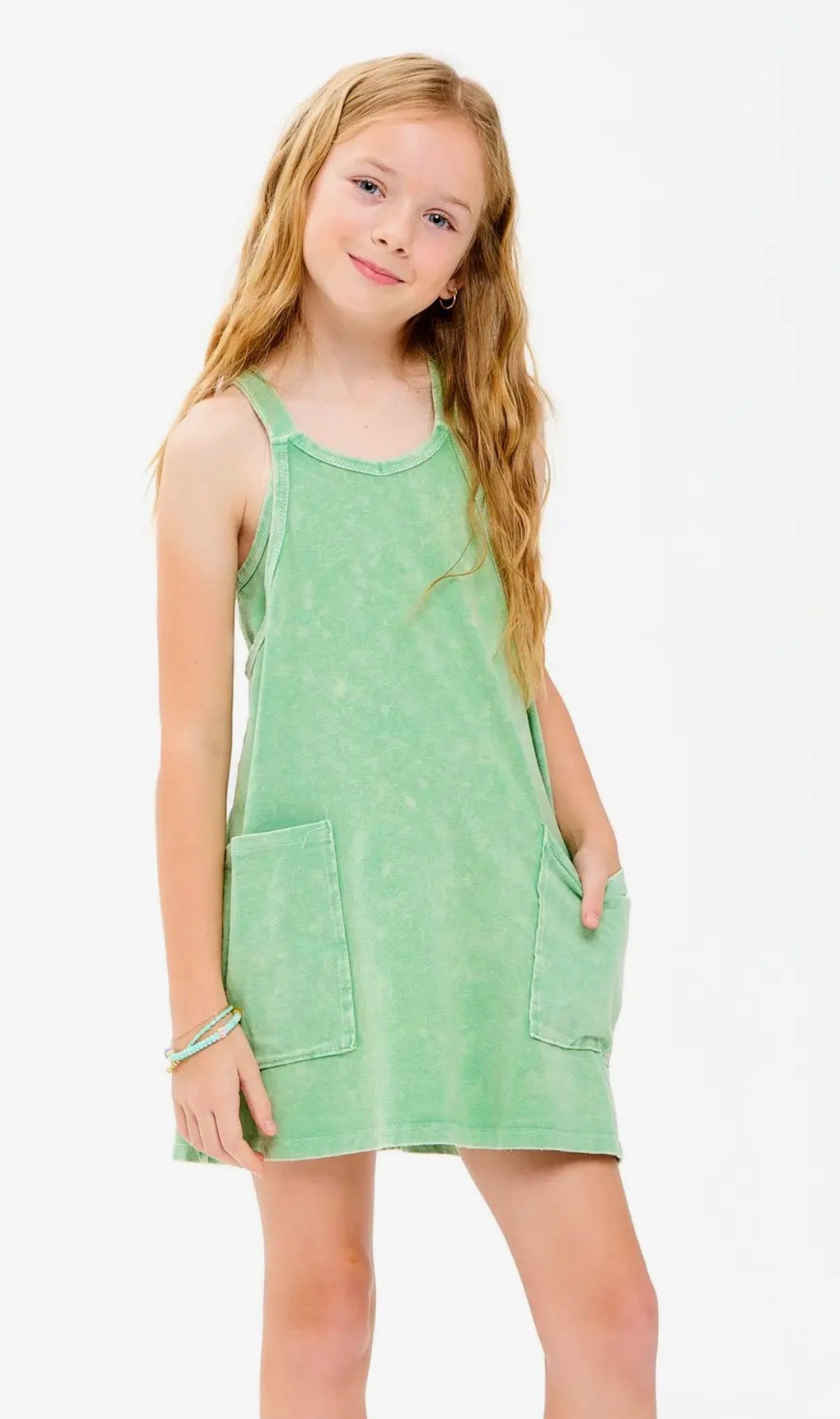 Green Mineral Romper Dress