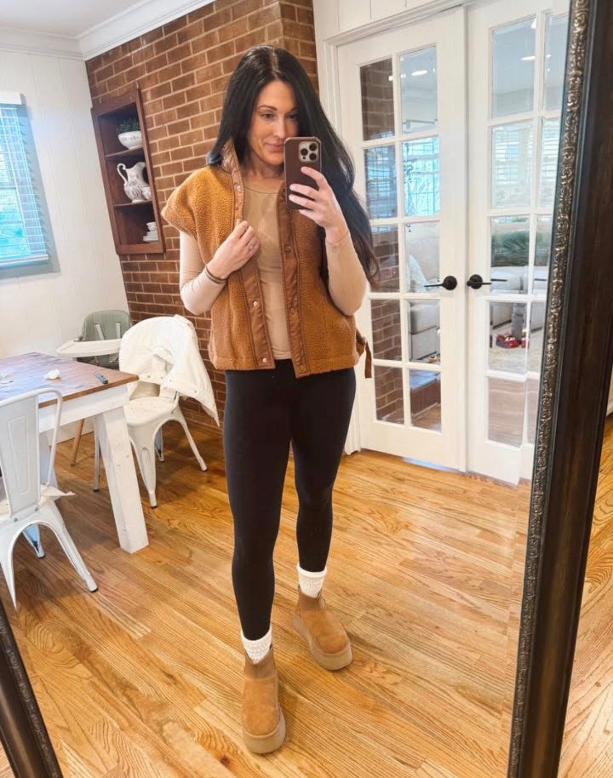 brown vest