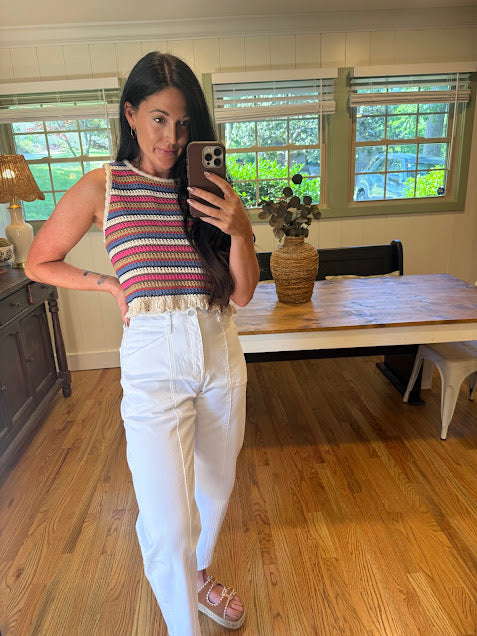 White Barrel Jeans