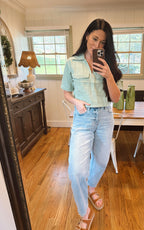 Green V-Neck