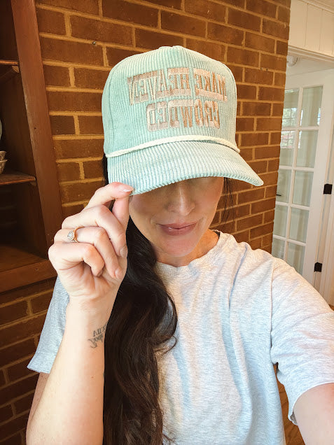 green hat