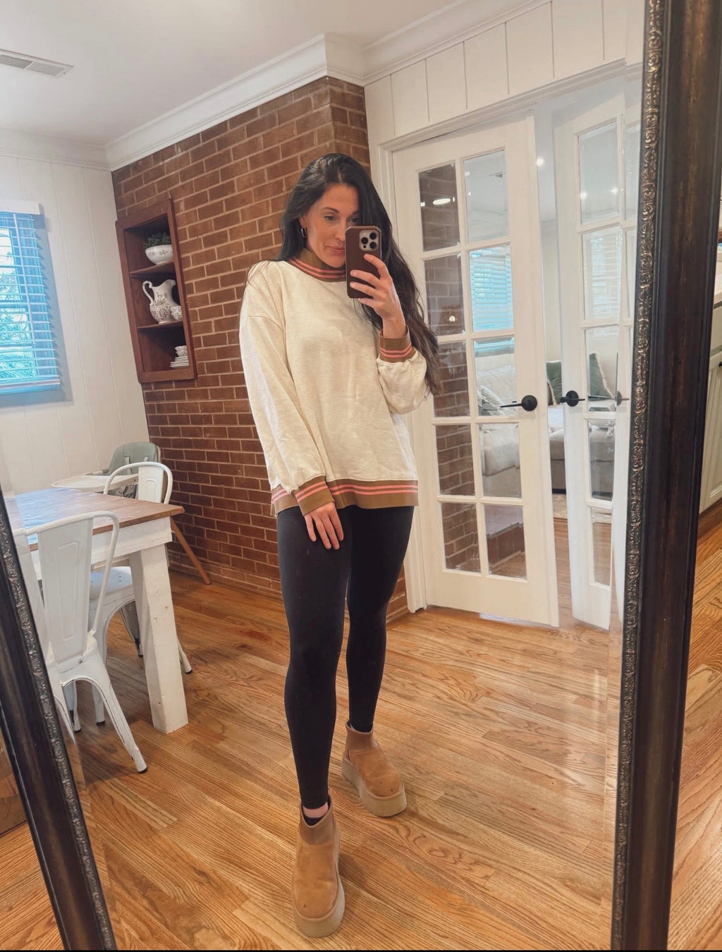 Ribbed Band Mockneck