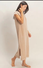 Taupe Midi Dress