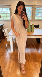 Taupe Midi Dress