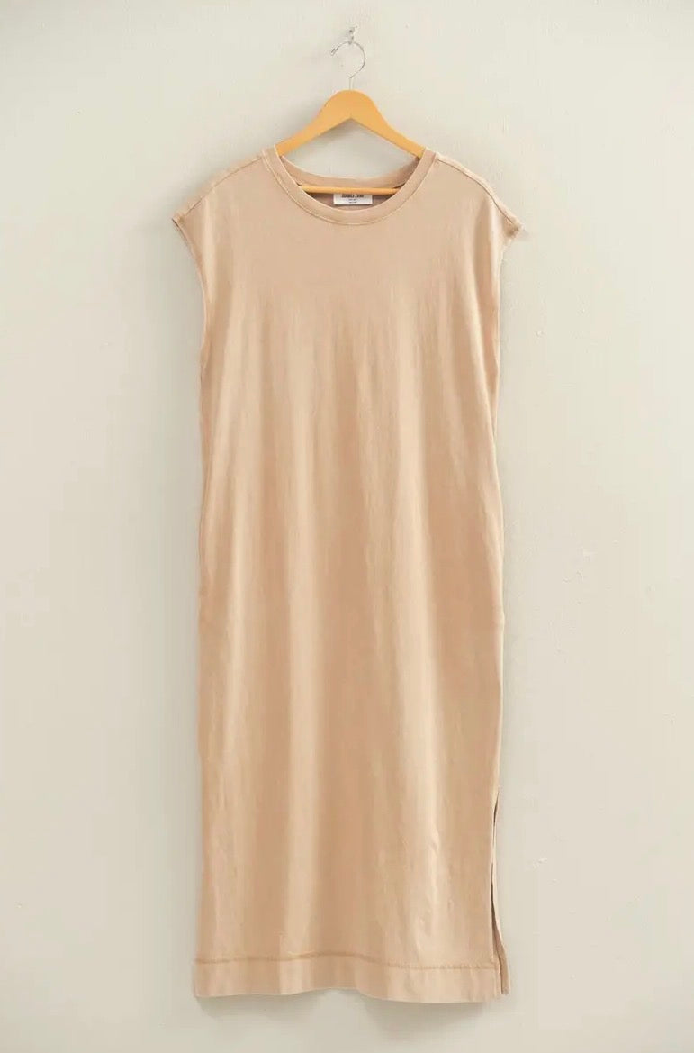 Taupe Midi Dress